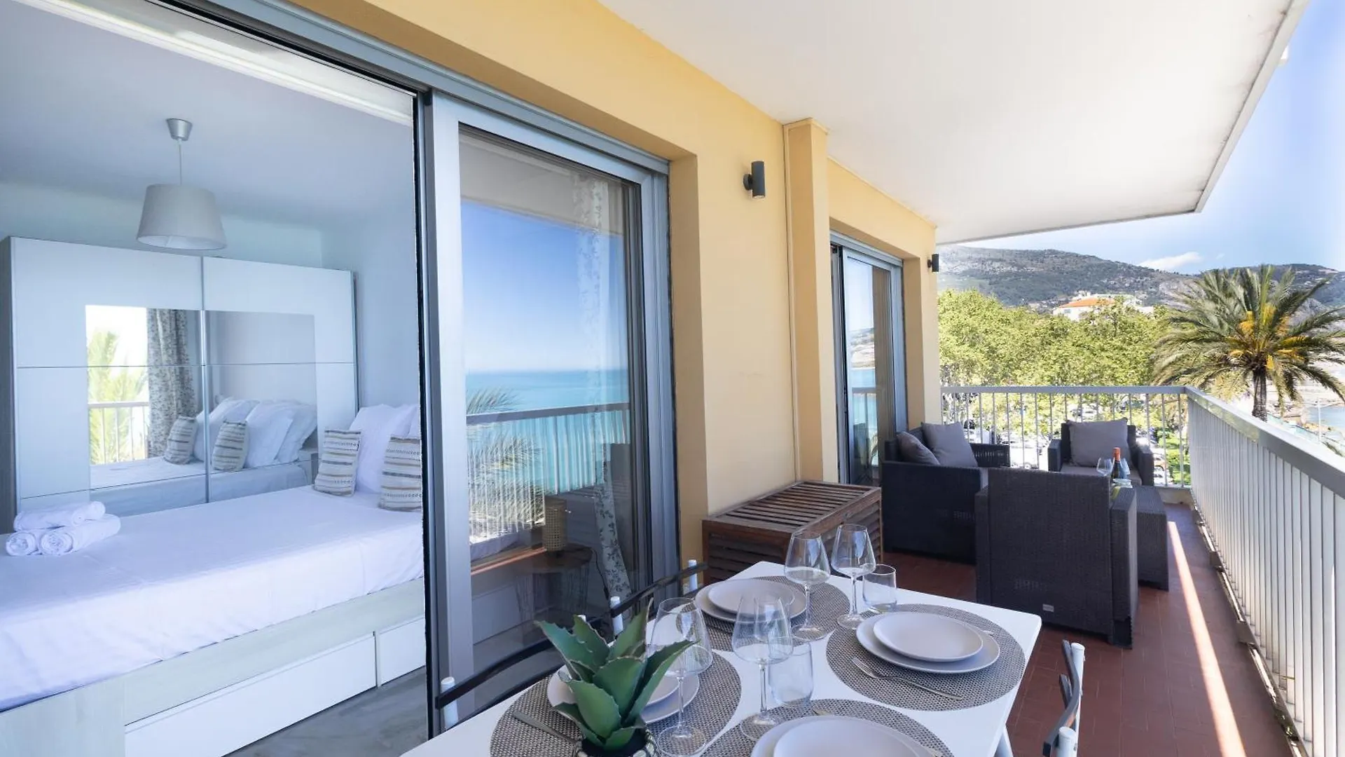 Apartamento Stella Mare-Vue Mer-Clim-Terrasse Menton França